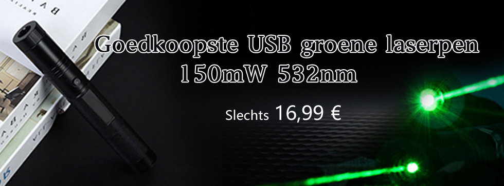 Goedkope USB groene laserpen